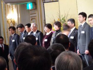 宮城県選出国会議員の皆さんとともに仙台市新年のつどいに出席